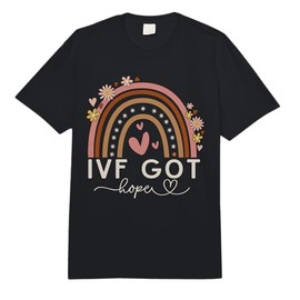 IVF Got Hope IVF Suprises for Women Vintage Rainbow Comfort Colors Adult Heavyweight T-Shirt
