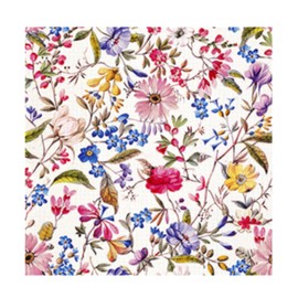 20 Napkins Florentina Flowers, Flower Napkins, Garden & Nature Floral as Table Decoration, Decoupage and Decoupage Technique 33 x 33 cm