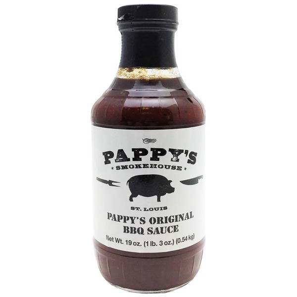 Pappy's Smokehouse Original BBQ Sauce, 19 Ounce, Memphis Style Barbecue From The Best St. Louis BBQ Restaurant