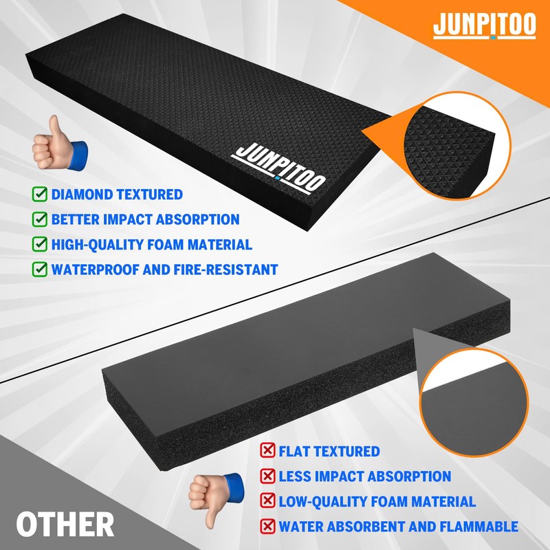 Garage Wall Protectors (4 Pack) - 1.2 Inches Thick Foam