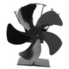 5 Blade Heat Powered Stove Fan Fireplace Fans Self Generating