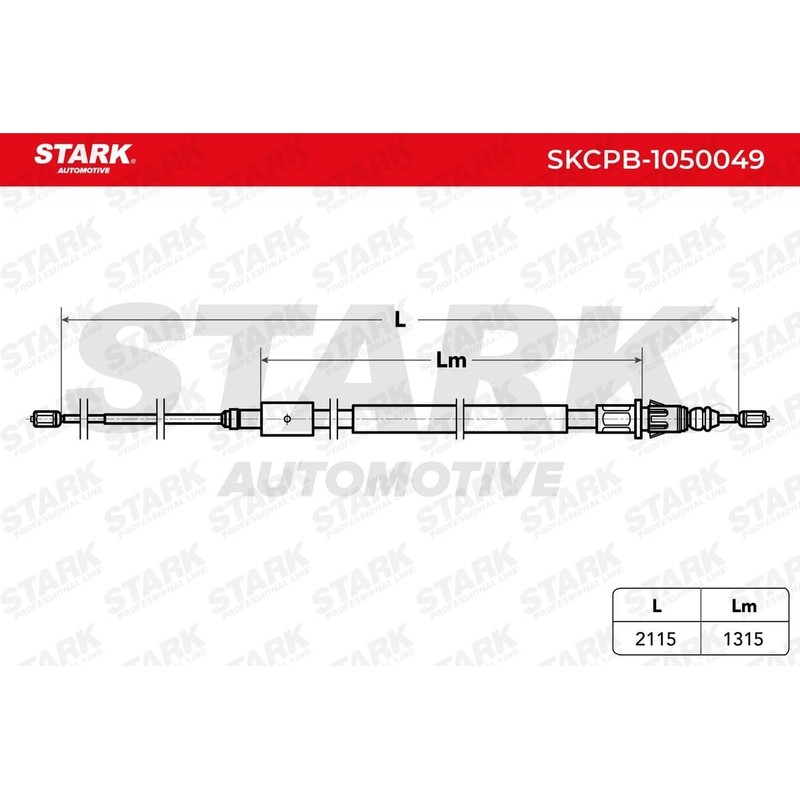 STARK SKCPB-1050049 Cable Pulley, Parking Brake, Handbrake Cable, Rear Brake