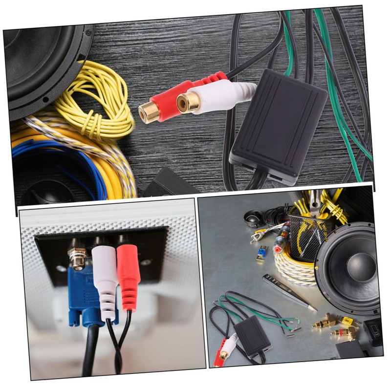 CHILDWEET 2pcs Car Speaker Connector Adapter Cable for Subwoofer to