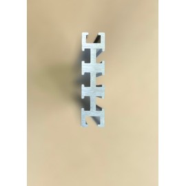 Woodhaven 4424 Ultra Track Solid T-Slot Anodized Aluminum Extrusion 24" Long Made in The USA