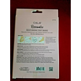 CALA ROSEWATER MOISTURIZING FOOT MASKS NOURISHING & HYDRATING, REDUCES FOOT ODOR