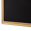 SOFE 21x27 Gold Wood Framed Linen Bulletin Board, Black Pin