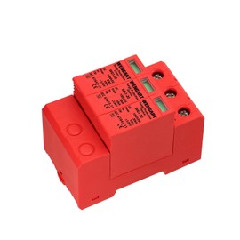 Wengart Dispositivo de protección contra sobretensiones, DC1000 V, 3 polos, 10 ~ 20 kA, montaje en riel DIN de 36 mm, dispositivo de pararrayos de baja tensión para protección contra rayos y aparatos