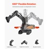 VEVOR Remote Control Excavator Toy, 15 Channel, 3 in 1