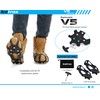 ICETRAX V5 Tungsten Ice Cleats, Easy to Replace Tungsten Cleats,