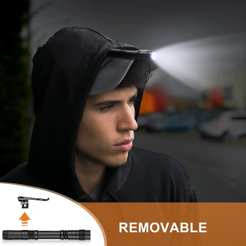 Honoson 6 Pieces LED Pen Light Flashlight Small Mini Flashlight