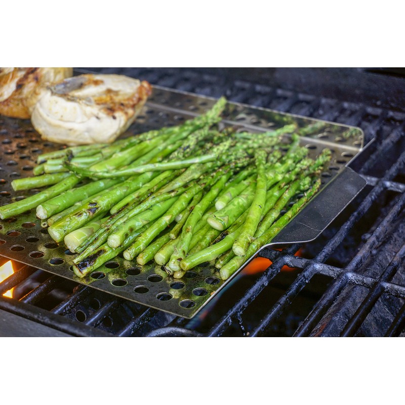 RSVP Stainless Steel Barbecue Grilling Pan