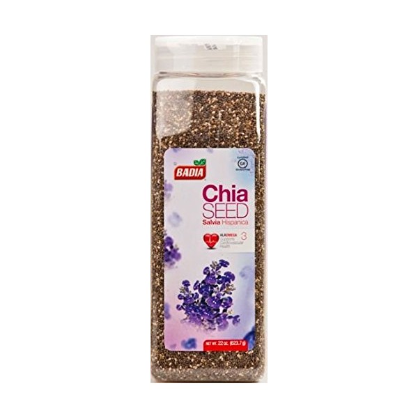 Badia Chia Seed, 22 Ounce (Pack of 4)