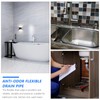 1 Set Bathtub Drain Plastic Flexible Drain Kitchen Drain Expandable