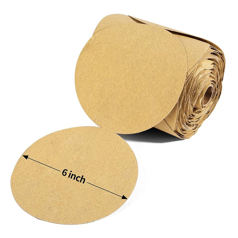 TINVHY 100-Pack Sanding Discs Set, 6-Inch PSA Self Stick Sandpaper