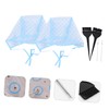 Baluue 6pcs Hair Highlighting Kit Disposable Hair Dyeing Caps with