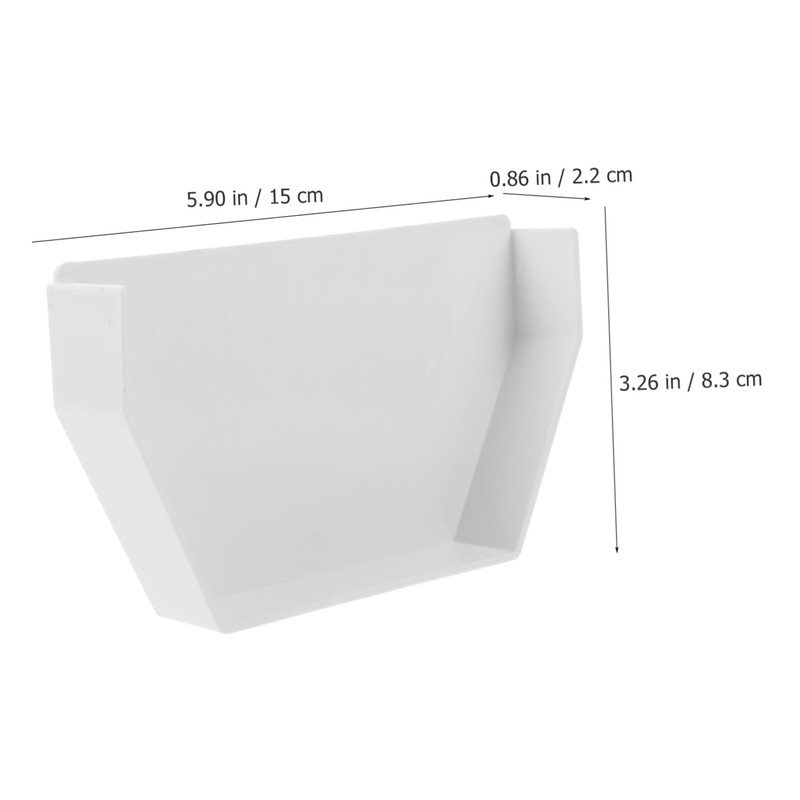 TEHAUX Gutter End Cap Rain Gutter End Cover for Efficient
