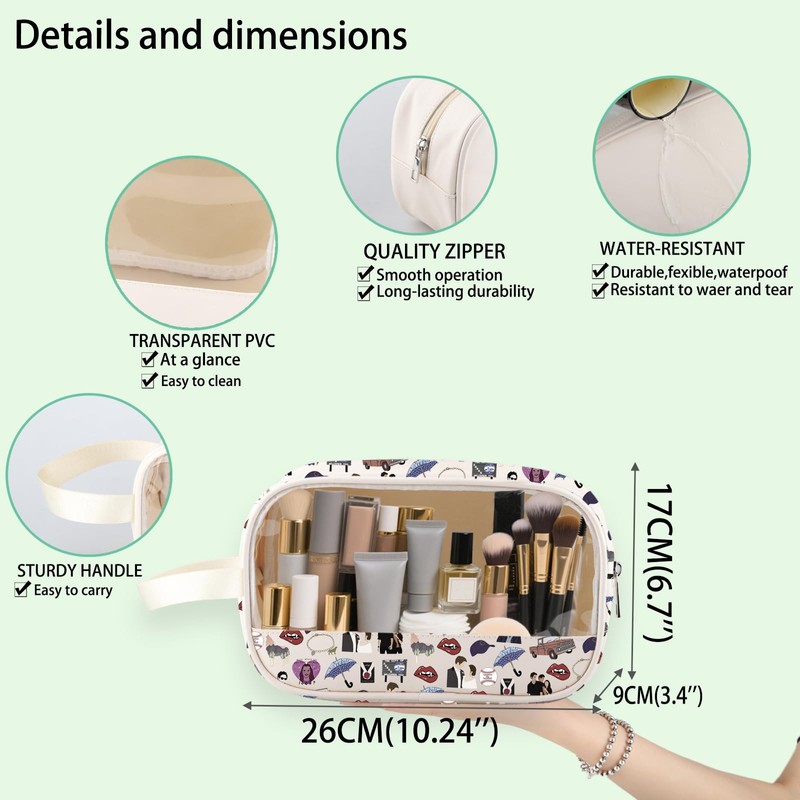 Movie Inspired Clear Makeup Bag Edward's Cullen & Bella Swan