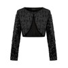 MINTLIMIT Sequin Cardigan Women's Short Open Cardigan Long Sleeve Bolero