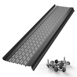 LEAF4GO 5" Leaf Guards for Gutters with Stainless Steel Micromesh Gutter Guard Leaf Filter – Contractor Grade Aluminium Gutter Covers from Manufacturer (1 Feet Sample Pack, Black)