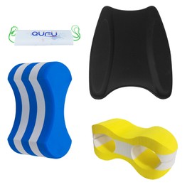 Premium Pull Buoy Leg Float Set with Kickboard - Ergonomic Design for Adults and Beginners, Improves Arm Strike, Builds Upper Body Strength, Made of Durable EVA Material, Ideal