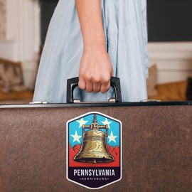 Harrisburg, Pennsylvania State Travel Sticker Sticker Decal Notebook Car Laptop 4"x5.5" (Color)