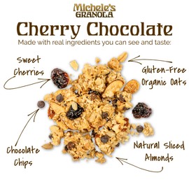 Michele's Granola Cherry Chocolate, Handmade, Whole Grain, Gluten-Free & Non-GMO, 36oz Resealable Bag
