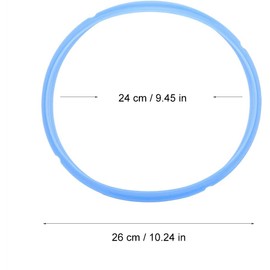 1 pieza de accesorio de anillo de sellado de silicona compatible con 5/6 Qt, 8Qt Herramienta de presión Accesorios de junta de silicona Reemplazo de sellador de goma(8Qt Blue)