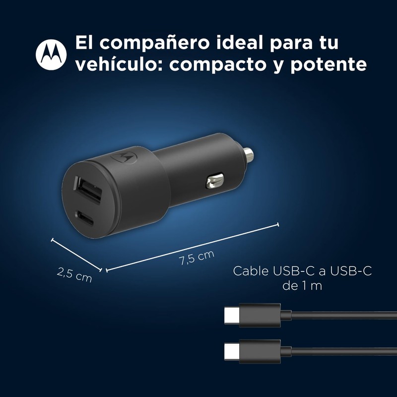 Motorola Car Charger 1 x USB A+C