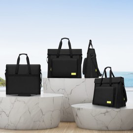 btselss Carrying Case for iMac 21.5"/24" Desktop Computer Nylon, Travel Storage Bag for All in One Computer 21.5/24 Inch and Other Accessories, Black