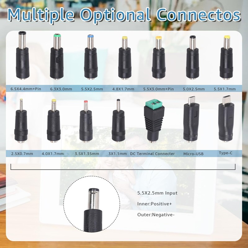 Universal Power Supply 3V~24V 3A 72W Adjustable Variable Switching AC/DC