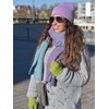 styleBREAKER 09010052 Women's Fingerless Knitted Gloves Plain with Waistband Warm
