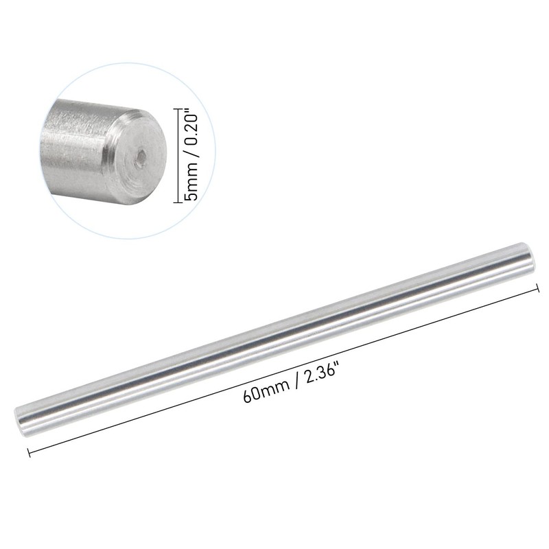 FOCMKEAS 10 PCS Dowel Pins 5 mm Dia. x 60