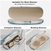 Tiexcnia Eyeglasses Case, Portable Protective Hard Shell Glasses Case with