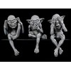 Fantasy Leprechaun Edge Stool - See Nothing, Hear Nothing, See
