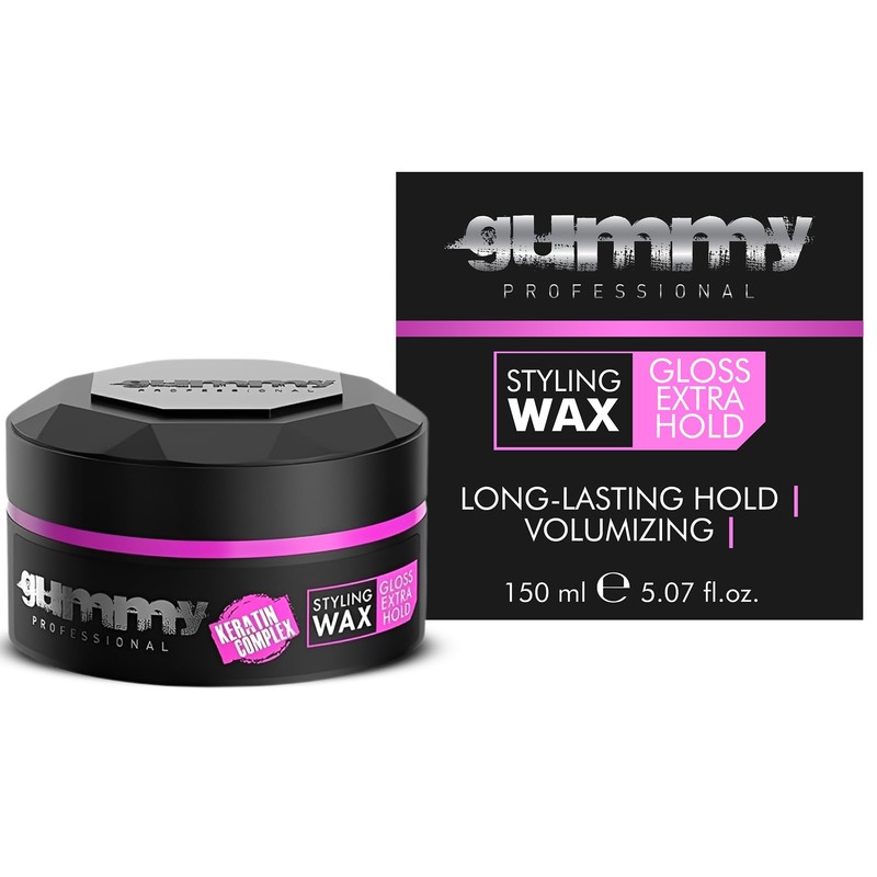 Gummy Professional Styling Hair Wax - Extra Gloss High Hold