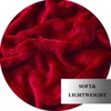 JIAHANNHA Fleece Blanket King Size Red 108 by 90 Inches
