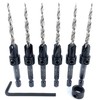FTG USA 6 Pc #8 (11/64") Countersink Drill Bit Set