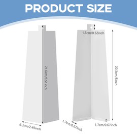 8 Pcs Aluminum Siding Corners,8 inch Outside Corner Trim Metal Siding Panels with Nails, Aluminum Corner Trim for Mobile Home House Exterior