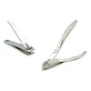 Regular & Angled Chrome Plated Toenail Clippers W/Curved Cutting Edge