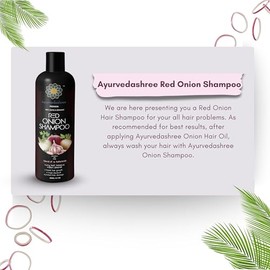 Champú de cebolla roja para el crecimiento del cabello y control de caídas del cabello, con hoja de curry, hibisco, alanket indio, mezcla de 14 botánicos de 6.8 fl oz, sin SLS ni parabenos, 100% seguro y premium, todo tipo de cabello