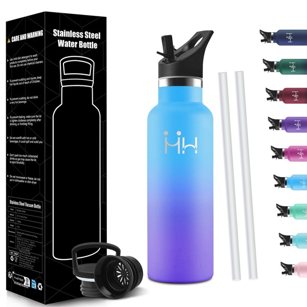 HoneyHolly Stainless Steel Water Bottle, 500 ml, BPA-Free, Children's Drinking