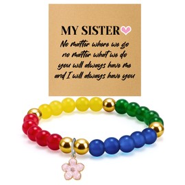 Sister Bracelet Sister Birthday Gifts Ideas Long Distance Friendship Bracelets Sisters Gift from Sisters Friend Bracelets for Women Friendship Birthday Jewelry for Women Christmas Mothers Day Gift
