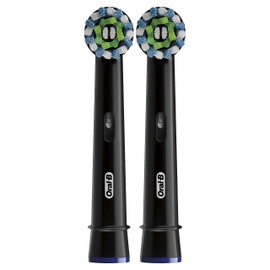 Oral-B CrossAction Electric Toothbrush Replacement Brush Head Refills, Black, 2 Count