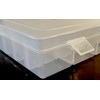 4 Pack 24 Grids Adjustable Clear Plastic Box Organizer Storage