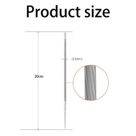 6Pcs 7/32"Chainsaw File,Round Chainsaw Chain Sharpening File,Chain Saw Hand Files for Chainsaw Types,Chainsaw Chain Sharpening Tools,Manual Chainsaw Sharpener,Double Cut Chainsaw Blade Files(Silvery)