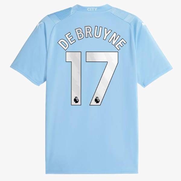 Kevin de Bruyne 17# Man City - playera de fútbol 2023/24, Azul, Large