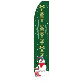 Neoplex Merry Christmas Flag Flutter Feather Banner Swooper