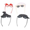 4pcs Santa Claus Cute Christmas Eyeglasses Costume Party Glasses Photography