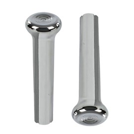 PIT66 Cars Door Lock Knobs Compatible with GM 1971-1988 Chrome Plastic 1 Pair
