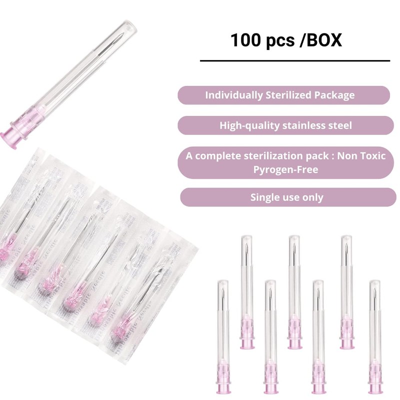 Pack of 100 18 g x 1 inch (25 mm)